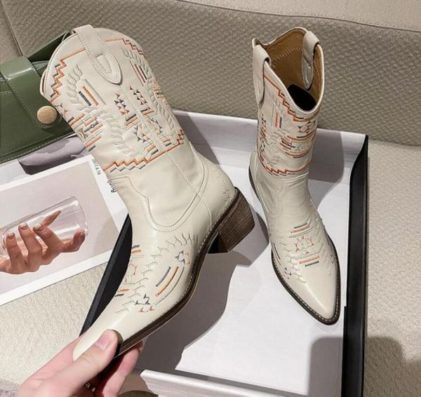 ladies mid calf cowboy boots for women pointed toe pu leather western shoes embroidery autumn winter low medium square heels size37798290, Black
ladies mid calf cowboy boots for women pointed toe pu leather western shoes embroidery autumn winter low medium square heels size37798290, Black
