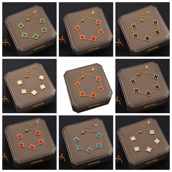 fine design colorful clover charm bracelet 18k rose gold stainless steel jewelry for women gift5755106, Golden;silver
fine design colorful clover charm bracelet 18k rose gold stainless steel jewelry for women gift5755106, Golden;silver