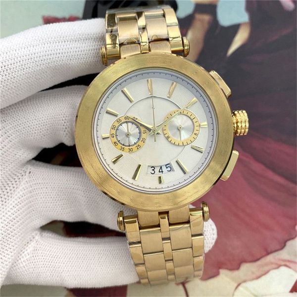 luxury men's watches 45mm dial quartz movement designerstainless steel strap waterproof watch, Slivery;brown
luxury men's watches 45mm dial quartz movement designerstainless steel strap waterproof watch, Slivery;brown