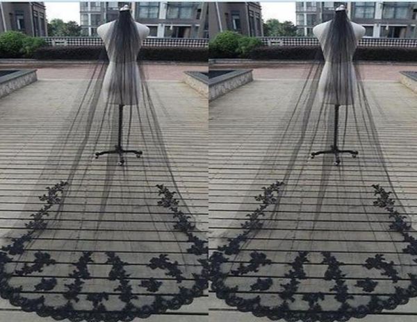 stunning custom made gothic black veil one layer tulle halloween bridal veils with exquisite lace appliques sweep train5712434
stunning custom made gothic black veil one layer tulle halloween bridal veils with exquisite lace appliques sweep train5712434