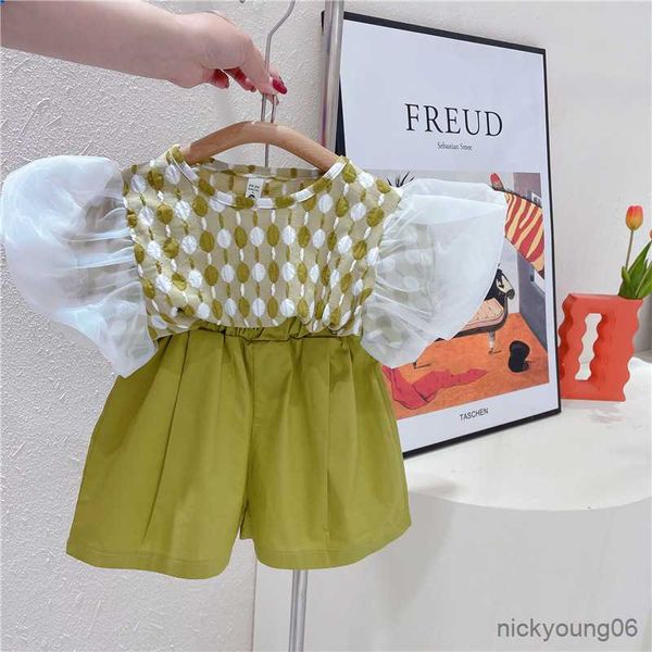 clothing sets girls set style outfit kids puff sleeve and shorts 2pcs children's outfits 2-7y, White
clothing sets girls set style outfit kids puff sleeve and shorts 2pcs children's outfits 2-7y, White