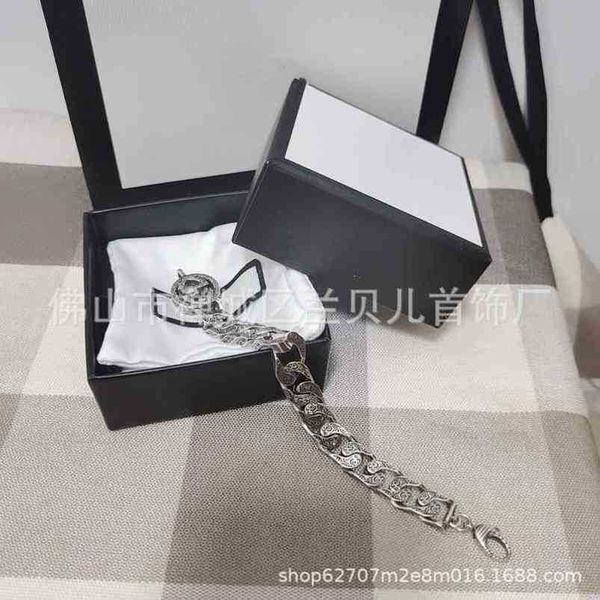 2023 new designer jewelry bracelet necklace ring clasp trend stripe chain men's women's same pair bracelet, Black
2023 new designer jewelry bracelet necklace ring clasp trend stripe chain men's women's same pair bracelet, Black