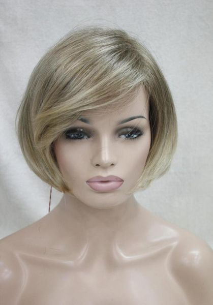 new fashion blonde with brown root ombre short hair straight bob wig8789186, Black
new fashion blonde with brown root ombre short hair straight bob wig8789186, Black