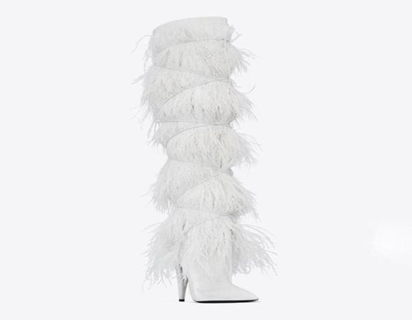 boots custom made fether winter over the knee high heel runway women shoes warm rivet bird feather fashon party 10 cm1076863, Black
boots custom made fether winter over the knee high heel runway women shoes warm rivet bird feather fashon party 10 cm1076863, Black