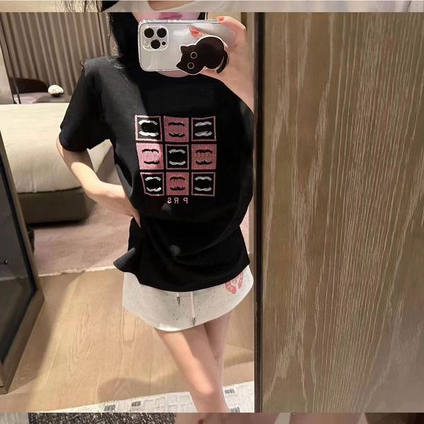 channel womens embroidered t-shirts luxury designers fashion tees clothing casual loose street sport short sleeve high-quality pure cotton, White
channel womens embroidered t-shirts luxury designers fashion tees clothing casual loose street sport short sleeve high-quality pure cotton, White