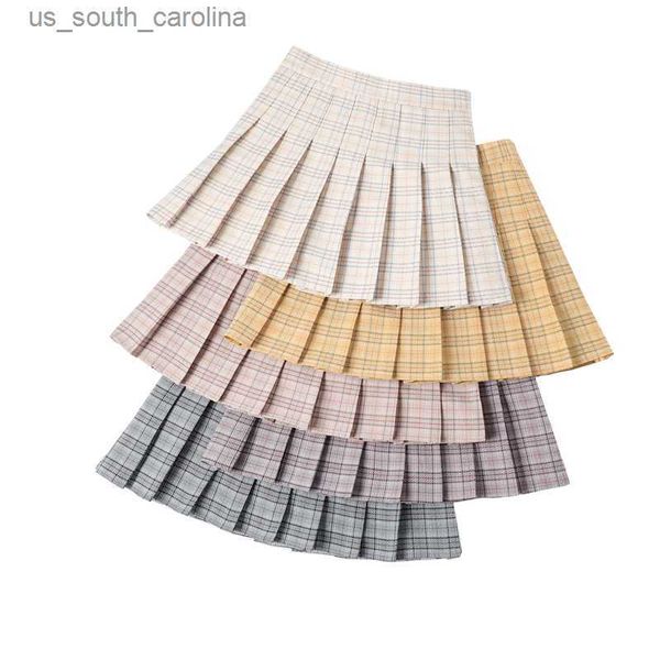 women pleated skirt korean fashion summer y2k beige plaid high waist short pants inside school uniform casual a-line mini skirts l230522, Black
women pleated skirt korean fashion summer y2k beige plaid high waist short pants inside school uniform casual a-line mini skirts l230522, Black