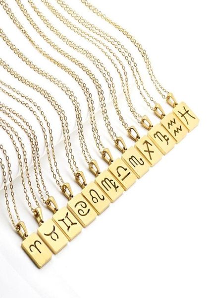 chains 12 constellation hollow titanium steel square pendant gold necklace capricorn sagittarius scorpio libra aries pisces gift9400600, Silver
chains 12 constellation hollow titanium steel square pendant gold necklace capricorn sagittarius scorpio libra aries pisces gift9400600, Silver