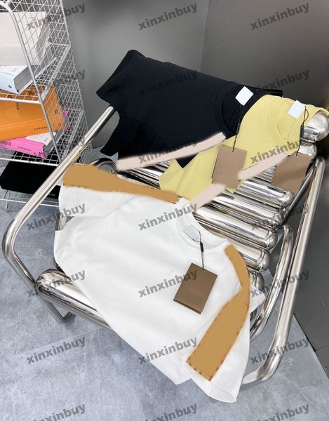 xinxinbuy men designer tee t shirt 23ss plaid ribbon shoulder letter jacquard fabric short sleeve cotton women white black s-2xl, Black;brown
xinxinbuy men designer tee t shirt 23ss plaid ribbon shoulder letter jacquard fabric short sleeve cotton women white black s-2xl, Black;brown