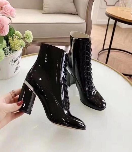 fashionville 2019090401 3440 black burgundy genuine leather patent leather lace up chunky heel short boots5174084
fashionville 2019090401 3440 black burgundy genuine leather patent leather lace up chunky heel short boots5174084