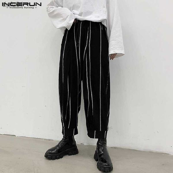 men's pants 2023 men casual pants striped drawstring streetwear joggers pockets harem pants punk style loose fashion trousers s-5xl inc, Black
men's pants 2023 men casual pants striped drawstring streetwear joggers pockets harem pants punk style loose fashion trousers s-5xl inc, Black