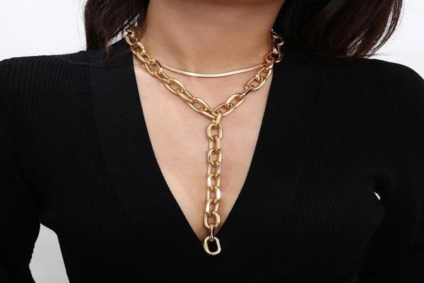 new ins fashion luxury exaggerated multi layer link chain long pendant choker statement designer necklace for women girls3969416, Silver
new ins fashion luxury exaggerated multi layer link chain long pendant choker statement designer necklace for women girls3969416, Silver