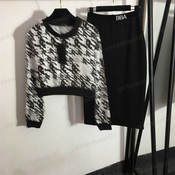 two piece set women half skirts suit fashion lettering all over printed black long sleeve tshirt sweatshirt and hip high waist skirt sets de, White
two piece set women half skirts suit fashion lettering all over printed black long sleeve tshirt sweatshirt and hip high waist skirt sets de, White