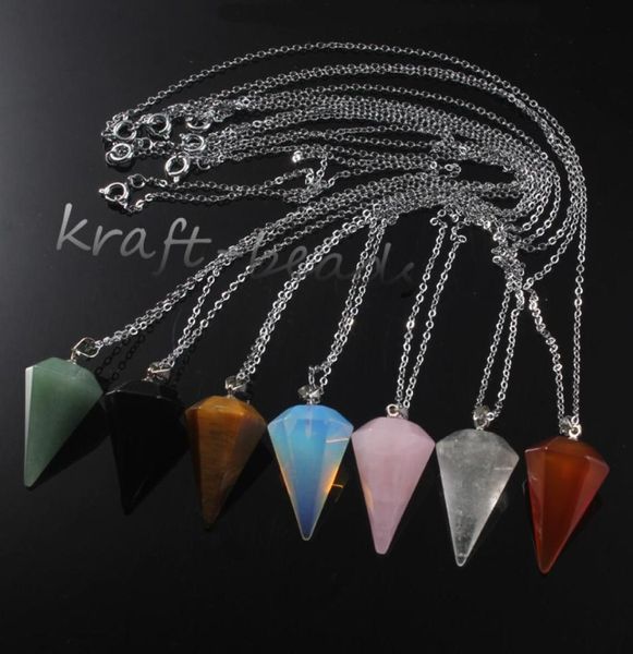 whole 10pcs silver plated chain natural rock crystal rose quartz agate stone hexagon pyramid healing hypnosis pendulum pendant4551399
whole 10pcs silver plated chain natural rock crystal rose quartz agate stone hexagon pyramid healing hypnosis pendulum pendant4551399