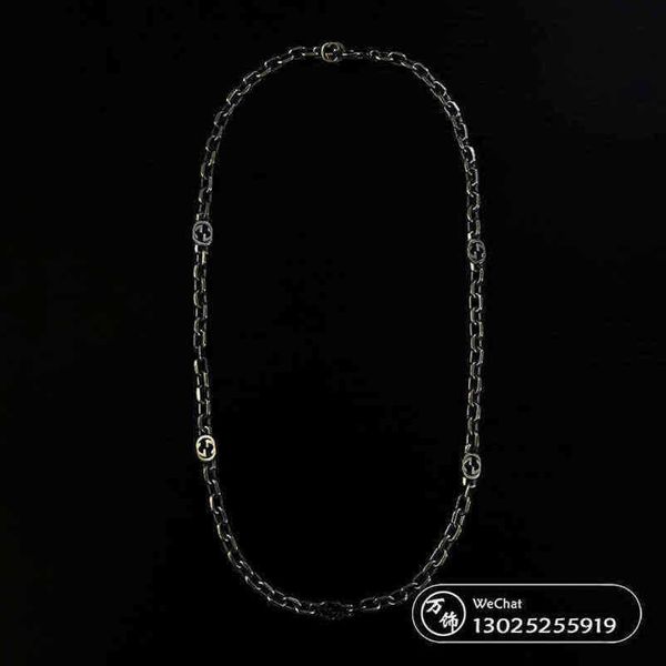 designer jewelry bracelet necklace ring accessories interlocking ins antique cuban chain 60cm high quality, Silver
designer jewelry bracelet necklace ring accessories interlocking ins antique cuban chain 60cm high quality, Silver