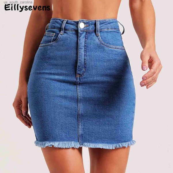2023 summer women denim skirt fashion bule green seamless jean skirts short slim high waist elastic polckets female mini dress l230522, Black
2023 summer women denim skirt fashion bule green seamless jean skirts short slim high waist elastic polckets female mini dress l230522, Black