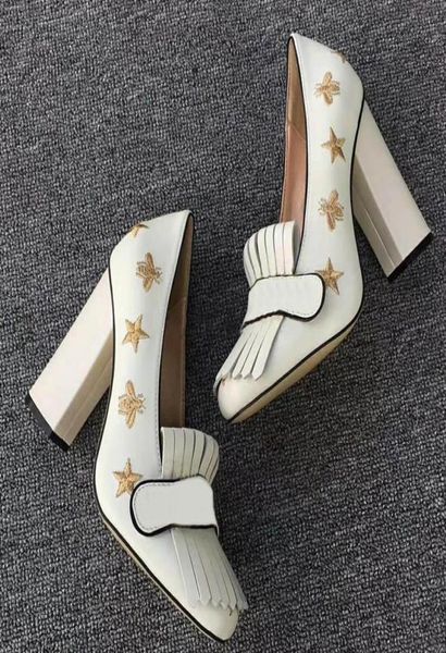 2021ss spring women high heels shoes marmont pumps embroidered mules mujers thick dress party loafers with charming tassel bla5381647, Black
2021ss spring women high heels shoes marmont pumps embroidered mules mujers thick dress party loafers with charming tassel bla5381647, Black