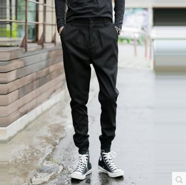 pants casual pants fashion slim fit close legged harem pants large boot pants men's spring and summer corset pants small leg tapered p, Black
pants casual pants fashion slim fit close legged harem pants large boot pants men's spring and summer corset pants small leg tapered p, Black