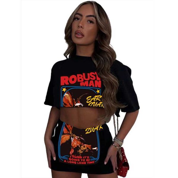 2023 new summer fashion women tracksuits trendy letter printed exposed navel short vest high waist slim skirt two pieces set, Gray
2023 new summer fashion women tracksuits trendy letter printed exposed navel short vest high waist slim skirt two pieces set, Gray