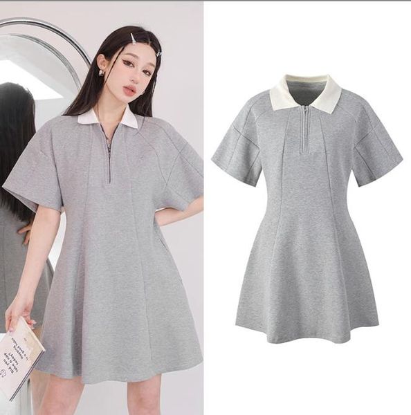 518 2023 runway dress lapel neck short sleeve gray dress empire brand same style dress flora print womens clothes yl, Black
518 2023 runway dress lapel neck short sleeve gray dress empire brand same style dress flora print womens clothes yl, Black
