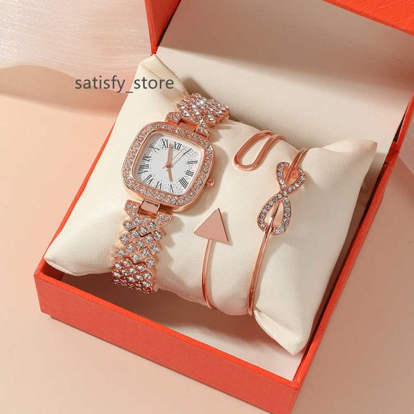 3pcs/set women's watch set fashion personalized square women's watch+korean fresh bracelet, Slivery;golden
3pcs/set women's watch set fashion personalized square women's watch+korean fresh bracelet, Slivery;golden