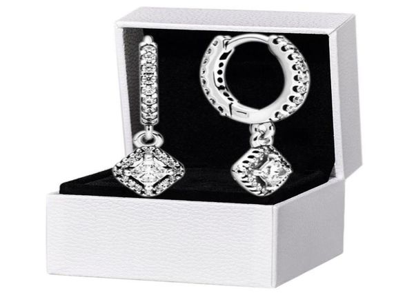 square sparkle hoop earrings original box set for pandora 925 sterling silver cz diamond pendant earring womens wedding designer j3336190, Golden;silver
square sparkle hoop earrings original box set for pandora 925 sterling silver cz diamond pendant earring womens wedding designer j3336190, Golden;silver