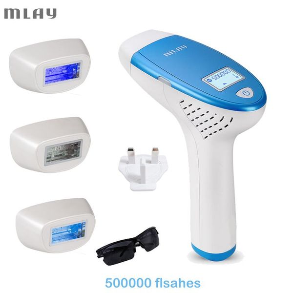 epilator mlay m3 hair removal epilator a laser permanent hair removal machine face body 3in1 electric depilador a laser 500000 flashes