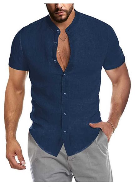 2023 summer men's v-neck linen cardigan standing neck short sleeve large shirt 5j5av, White;black
2023 summer men's v-neck linen cardigan standing neck short sleeve large shirt 5j5av, White;black