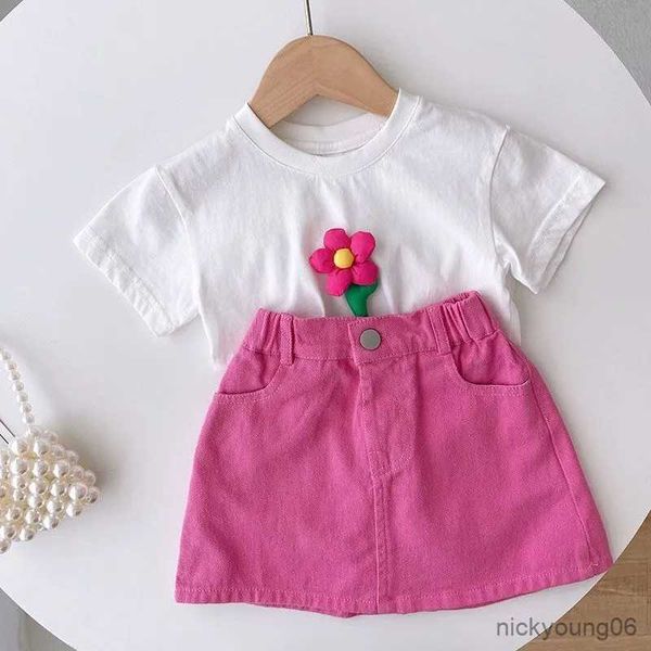 clothing sets summer girls short skirt set flower white sleeve t-shirt half 2-piece fashion children's baby
clothing sets summer girls short skirt set flower white sleeve t-shirt half 2-piece fashion children's baby