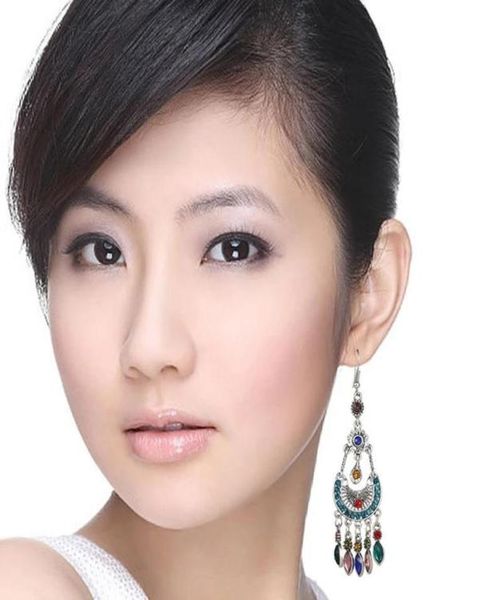 dangle chandelier vintage bohemian ethnic style earrings for women colorful rhinestone tassel pendant gypsy ladies jewelry9386933, Silver
dangle chandelier vintage bohemian ethnic style earrings for women colorful rhinestone tassel pendant gypsy ladies jewelry9386933, Silver