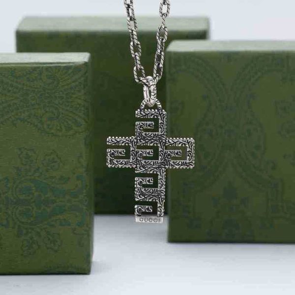 designer jewelry bracelet necklace ring ancient family cross classic carved pattern square pendant twist versatile sweater couple high quali, Silver
designer jewelry bracelet necklace ring ancient family cross classic carved pattern square pendant twist versatile sweater couple high quali, Silver