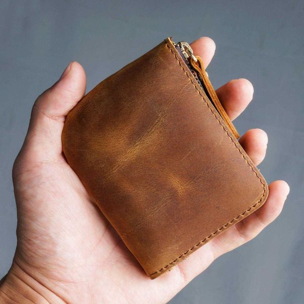 layer cowhide wallet wear resistant distressed retro business style colorful mini purse storage, Red;black
layer cowhide wallet wear resistant distressed retro business style colorful mini purse storage, Red;black