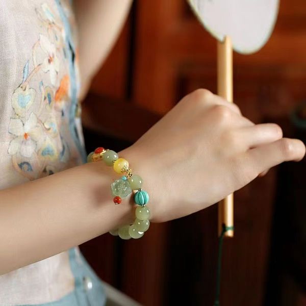 natural n jade blue jade bracelet female xia duobao jasper crystal jade beads hand string mother's day gift, Silver
natural n jade blue jade bracelet female xia duobao jasper crystal jade beads hand string mother's day gift, Silver