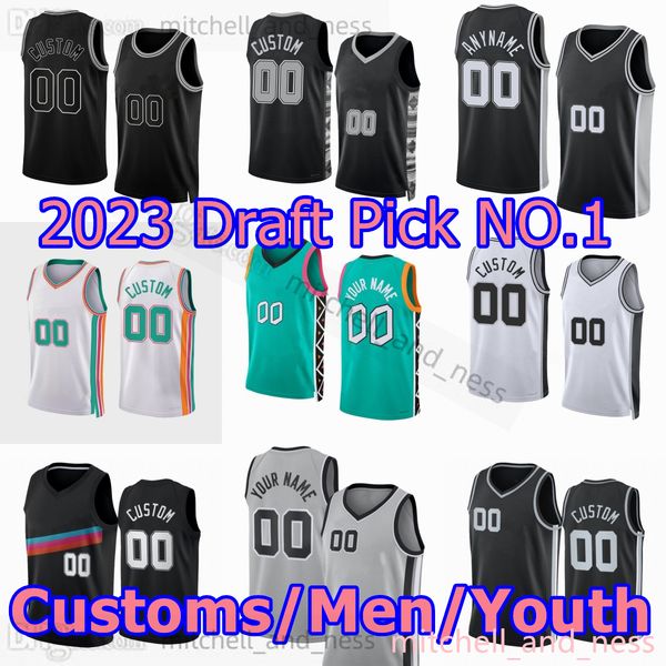 1 victor wembanyama jersey 2023 draft pick no.1 custom printed basketball jerseys zach collins khem birch tre jones blake wesley jeremy soch, Black;red
1 victor wembanyama jersey 2023 draft pick no.1 custom printed basketball jerseys zach collins khem birch tre jones blake wesley jeremy soch, Black;red
