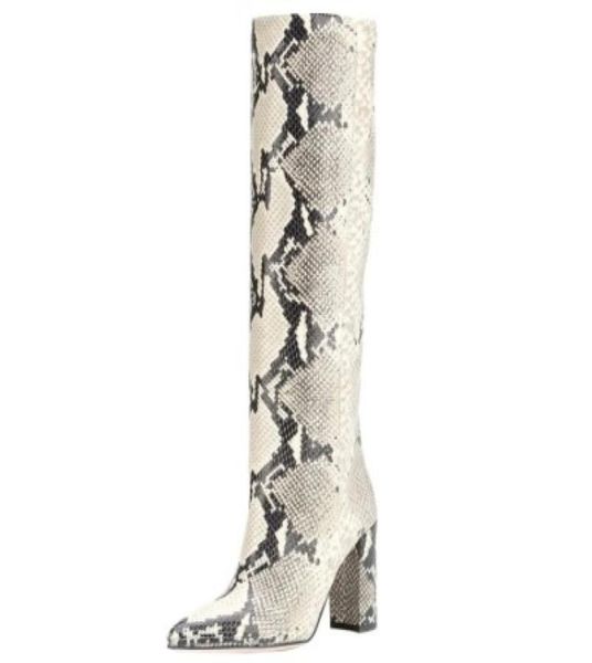sheepskin leather square high heels shoes knight boots pillage toes pattern stone long knee short plush catwalk snaker 015035434, Black
sheepskin leather square high heels shoes knight boots pillage toes pattern stone long knee short plush catwalk snaker 015035434, Black