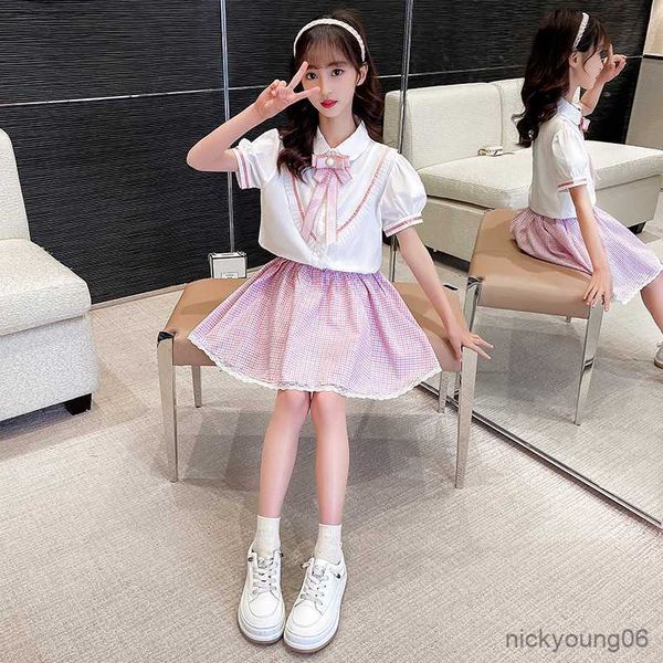 clothing sets kids girls summer suit children short sleeve and skirts 2pc skirt set child sports casual girl outfits to, White
clothing sets kids girls summer suit children short sleeve and skirts 2pc skirt set child sports casual girl outfits to, White