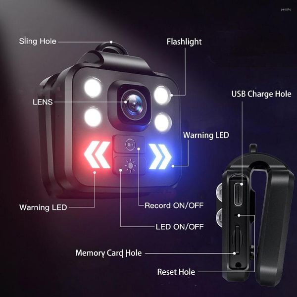 Image of Camcorders Mini Body Camera Video Recorder Sports LED 1080P Cam Home Outdoor