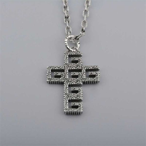 2023 new designer jewelry bracelet necklace ring cross pattern chain hollowed out hip hop pendant couple, Silver
2023 new designer jewelry bracelet necklace ring cross pattern chain hollowed out hip hop pendant couple, Silver