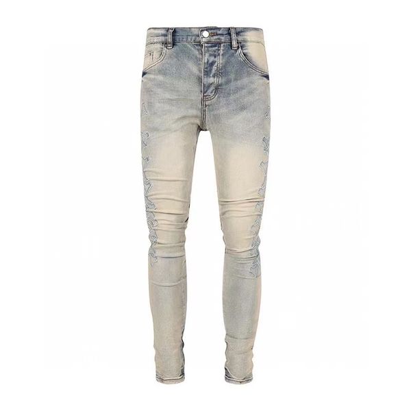 mens cool rips stretch designer jeans distressed ripped biker slim fit washed motorcycle denim men s hip hop fashion man pants a2a8, Blue
mens cool rips stretch designer jeans distressed ripped biker slim fit washed motorcycle denim men s hip hop fashion man pants a2a8, Blue
