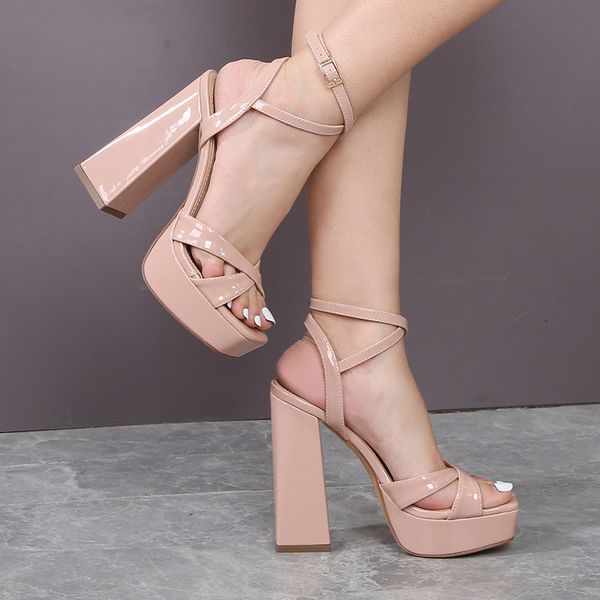 high heels women chunky sandals square platform fashion female modern sandals block waterproof large size party shoes summer, Black
high heels women chunky sandals square platform fashion female modern sandals block waterproof large size party shoes summer, Black