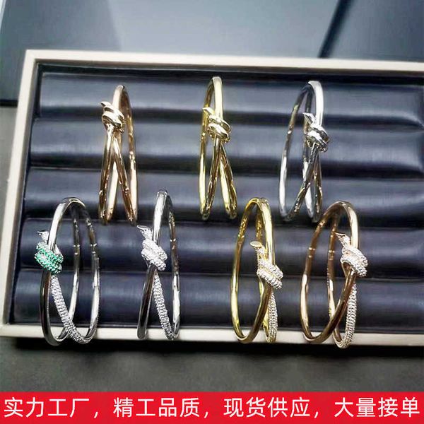 designer tiffay precision twisted cord bracelet women's diamond double layer winding knot kont bracelet simple fashion personality, Black
designer tiffay precision twisted cord bracelet women's diamond double layer winding knot kont bracelet simple fashion personality, Black