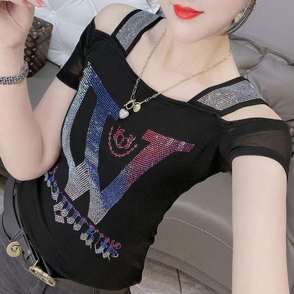 t-shirt #5994 black blue red off shoulder t shirt for women clothes slash neck streetwear tshirt slim tee shirt women shirts, White
t-shirt #5994 black blue red off shoulder t shirt for women clothes slash neck streetwear tshirt slim tee shirt women shirts, White