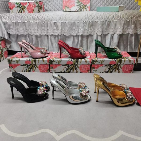 sandals high heels dress shoes sandals luxury designer handmade riveted embossed fashion thick heel .5cm women's slipper box size 35, Black
sandals high heels dress shoes sandals luxury designer handmade riveted embossed fashion thick heel .5cm women's slipper box size 35, Black