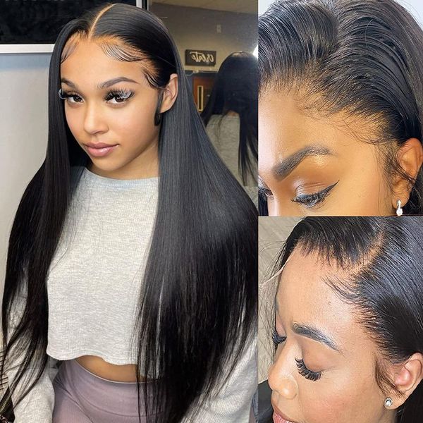 13x4 hd lace front wigs human hair pre plucked straight lace human hair for black women brazilian virgin, Black;brown
13x4 hd lace front wigs human hair pre plucked straight lace human hair for black women brazilian virgin, Black;brown