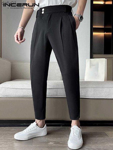 men's pants casual simple style men's long pants solid slant placket pantalons incerun stylish streetwear male harun trousers s-5x, Black
men's pants casual simple style men's long pants solid slant placket pantalons incerun stylish streetwear male harun trousers s-5x, Black