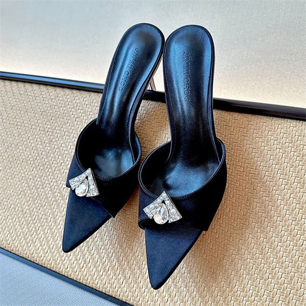 pointed toe women slippers black high heel shoes ladies summer gladiator sandals slides prom dress pumps crystal mules
pointed toe women slippers black high heel shoes ladies summer gladiator sandals slides prom dress pumps crystal mules