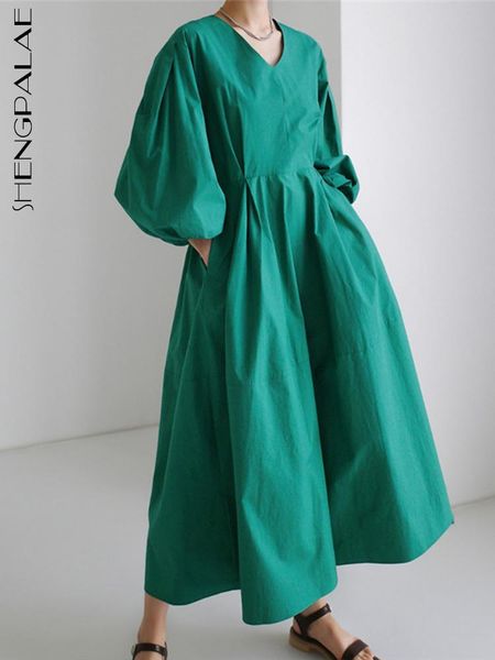 dresses shengpaiae loose waist vneck solid color puff sleeve robe dress for women 2023 summer female new fashion trendy clothing 5q453, Black;gray
dresses shengpaiae loose waist vneck solid color puff sleeve robe dress for women 2023 summer female new fashion trendy clothing 5q453, Black;gray