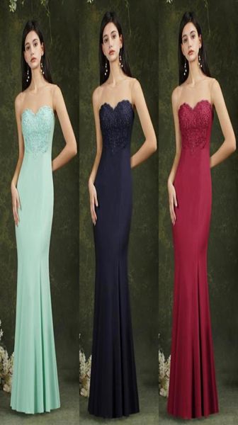 slim designer mint green bridesmaid dresses burgundy dark navy sheer neck mermaid maid of honor gowns evening prom dress cps1899328565698, White;pink
slim designer mint green bridesmaid dresses burgundy dark navy sheer neck mermaid maid of honor gowns evening prom dress cps1899328565698, White;pink