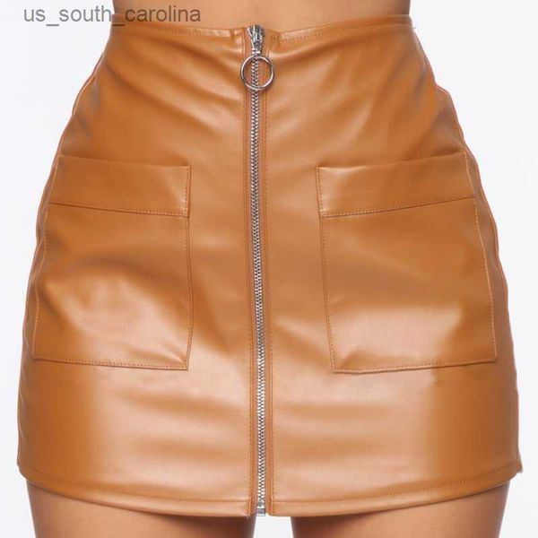 women skirt 2023 new office lady zipper leather skirts fashion solid color zipper high waist skirt casual short mini skirts, Black
women skirt 2023 new office lady zipper leather skirts fashion solid color zipper high waist skirt casual short mini skirts, Black