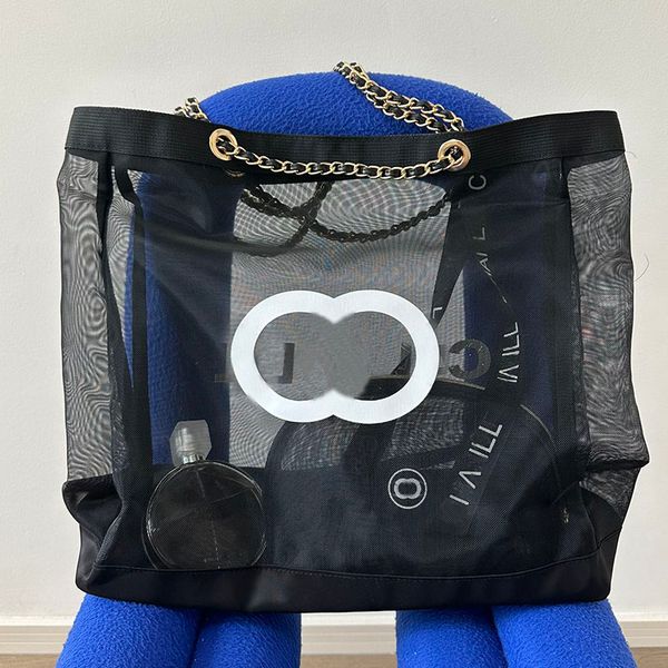 women designer net fabric hollow out light bag two-tone letter matelasse chain large capacity shoulder handbag with coin purse soft fold sho
women designer net fabric hollow out light bag two-tone letter matelasse chain large capacity shoulder handbag with coin purse soft fold sho