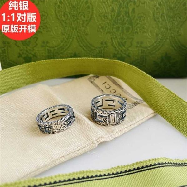 designer jewelry bracelet necklace 925 engraved pattern hollowed out square width men's women's same style couple food ring high q, Silver
designer jewelry bracelet necklace 925 engraved pattern hollowed out square width men's women's same style couple food ring high q, Silver